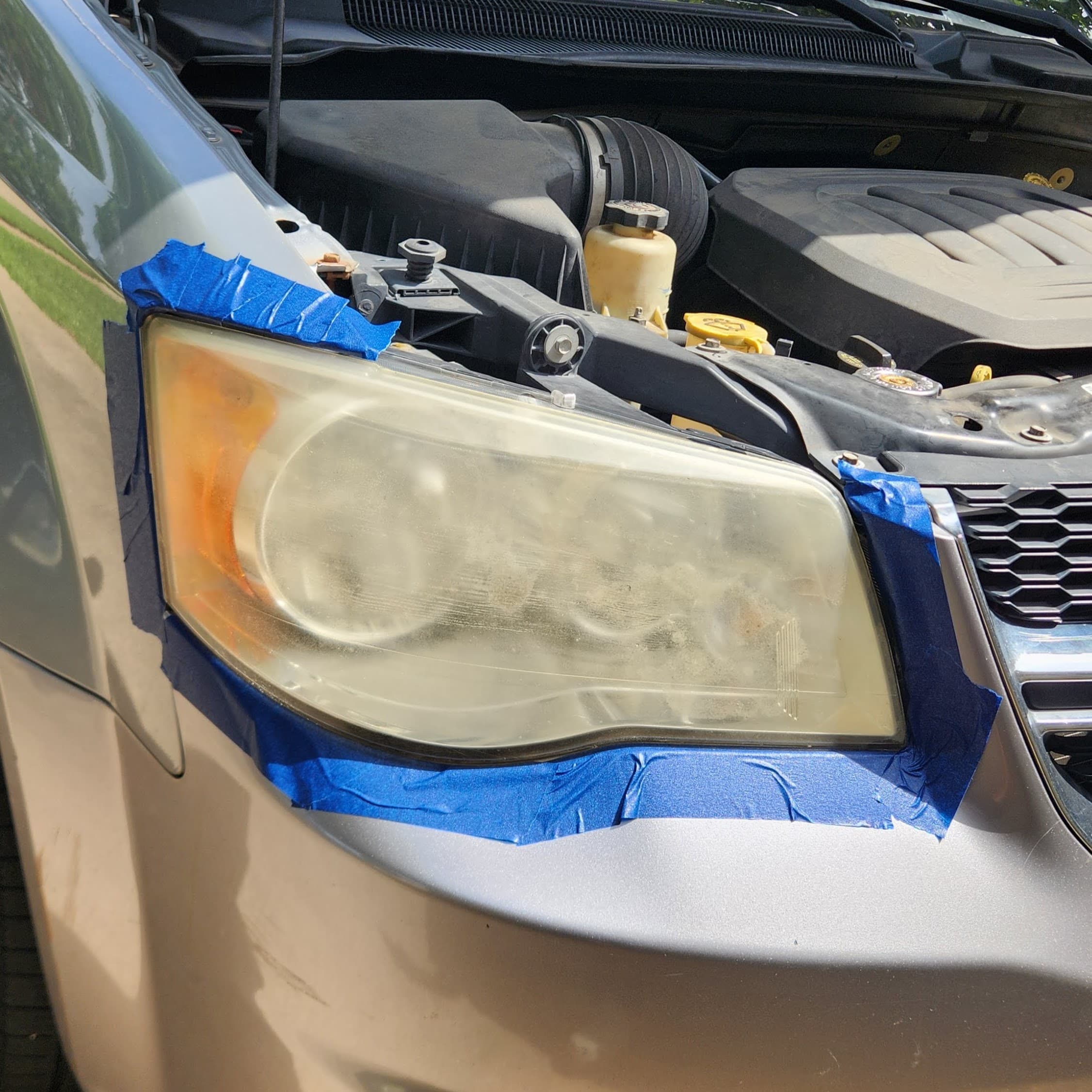 Headlight before restoration - Pair 1