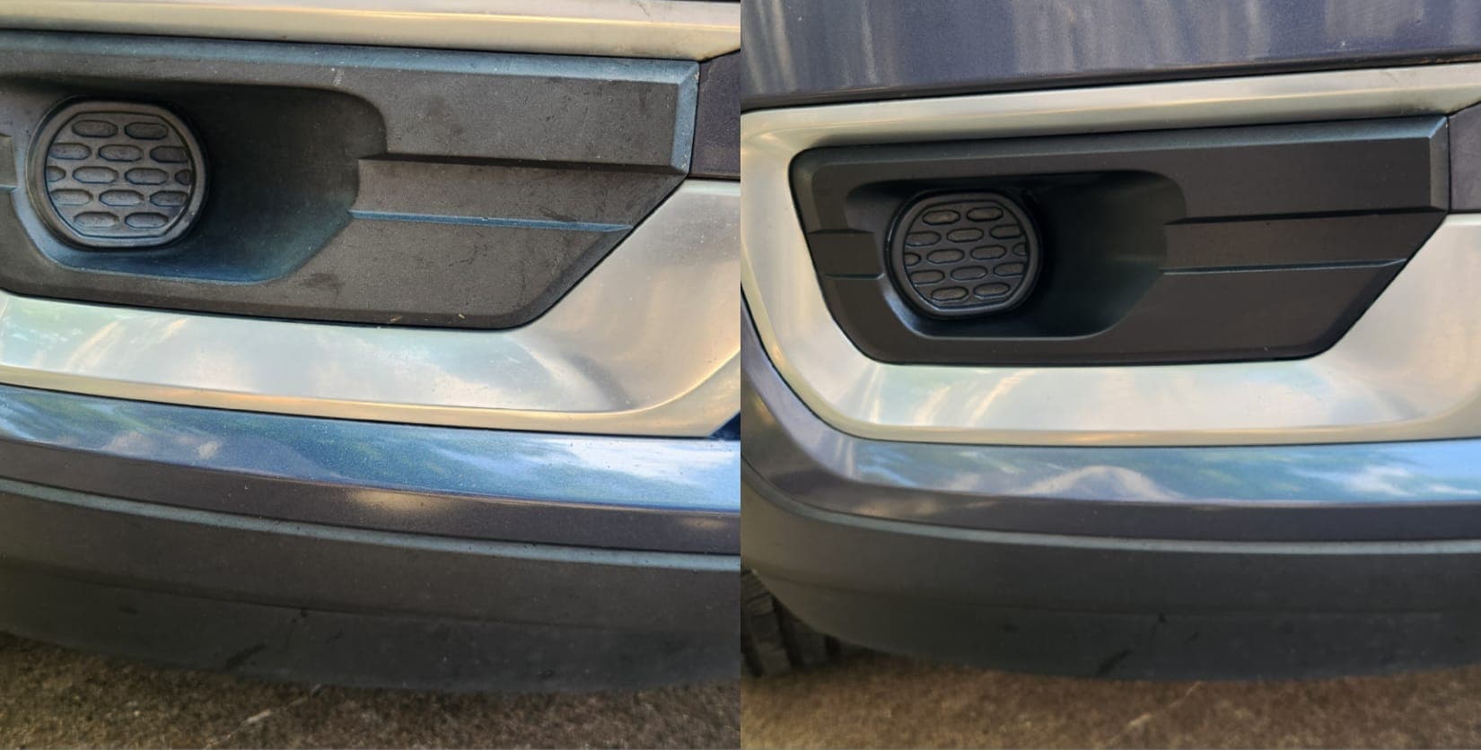 Ceramic trim restoration before and after
